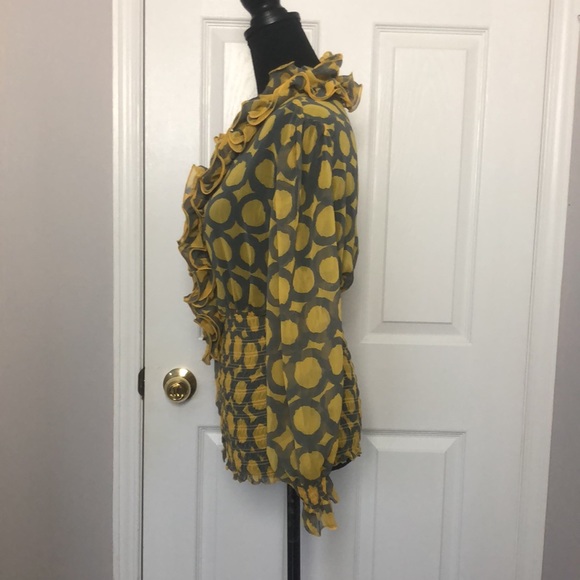 Clothing Obsessed Company Frill and Smocked Blouse - Picture 3 of 4